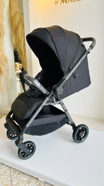 Coche Kidilo Sofi negro plegado para guardar y transportar