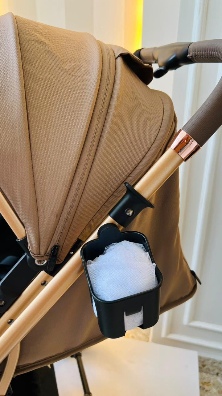 Coche Kidilo Coffee café para bebé con asiento acolchado y canasta inferior