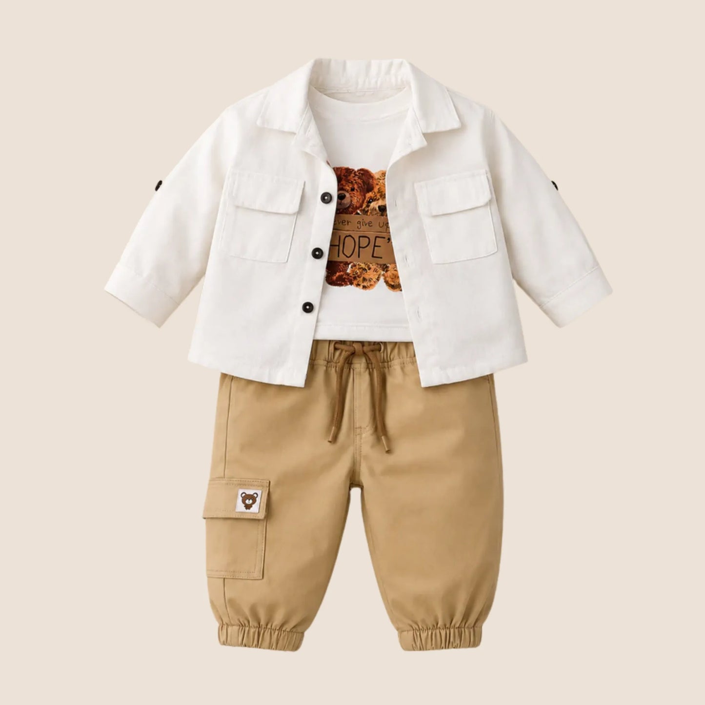 ⭕️ CONJUNTO 3 PIEZAS OSO | MARA BABY