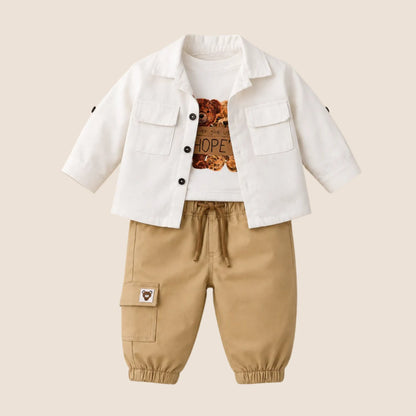⭕️ CONJUNTO 3 PIEZAS OSO | MARA BABY