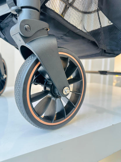 COCHE PASEADOR PLEGABLE MARTIN@S CON PAÑALERA NEGRO