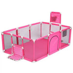 CORRAL DE JUEGOS CON PELOTAS FUCSIA