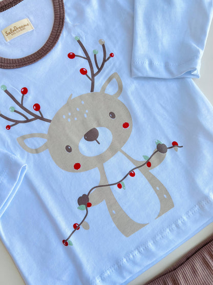 PIJAMA NAVIDEÑA DE ALGODÓN SALO DREAMS