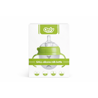 TETERO - BIBERON DE SILICONA ONLY BABY - 150ML - VERDE