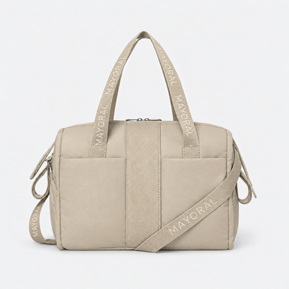 Bolso Pañalera Mayoral Beige Impermeable