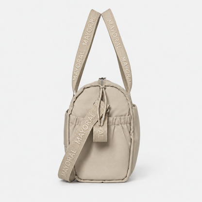 Bolso Pañalera Mayoral Beige Impermeable