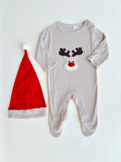 ENTERIZO NAVIDEÑO DE RENITO CON GORRO