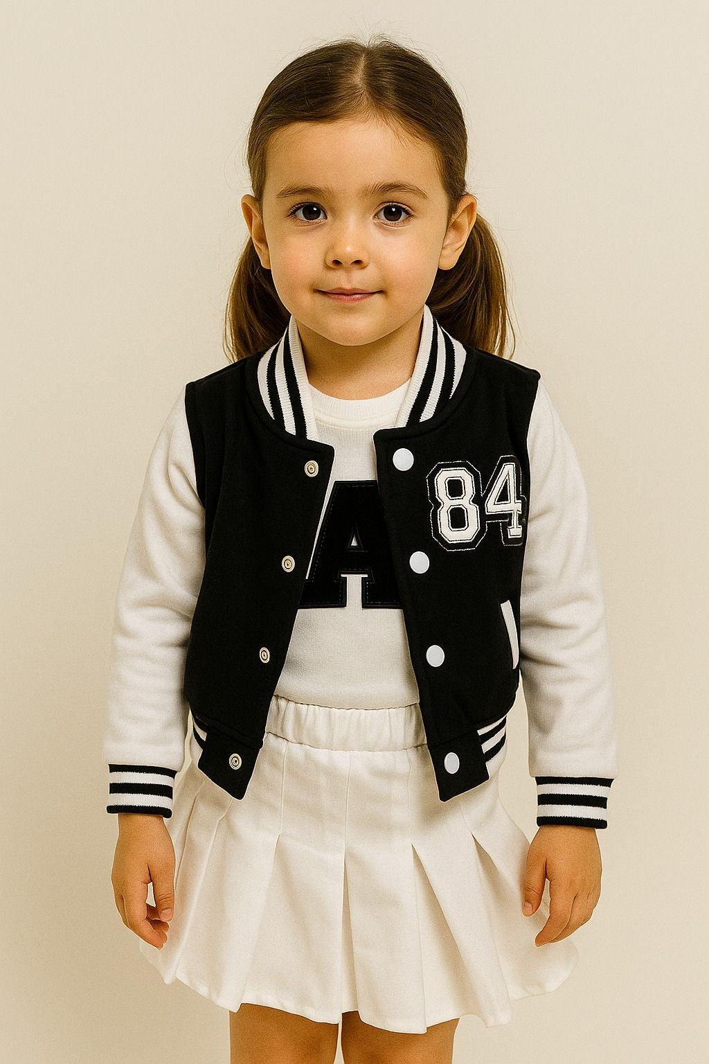 Conjunto Varsity Black & White – 3 Piezas Avalon
