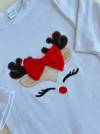 ENTERIZO NAVIDEÑO DE RENITO NIÑA CON GORRO