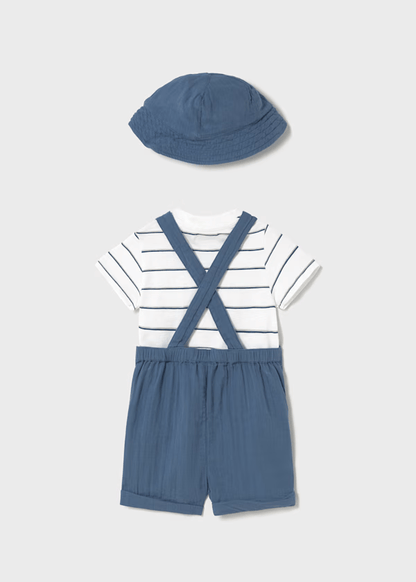 Conjunto 3 piezas con gorro bebé Mayoral