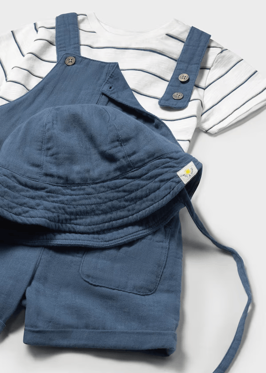 Conjunto 3 piezas con gorro bebé Mayoral