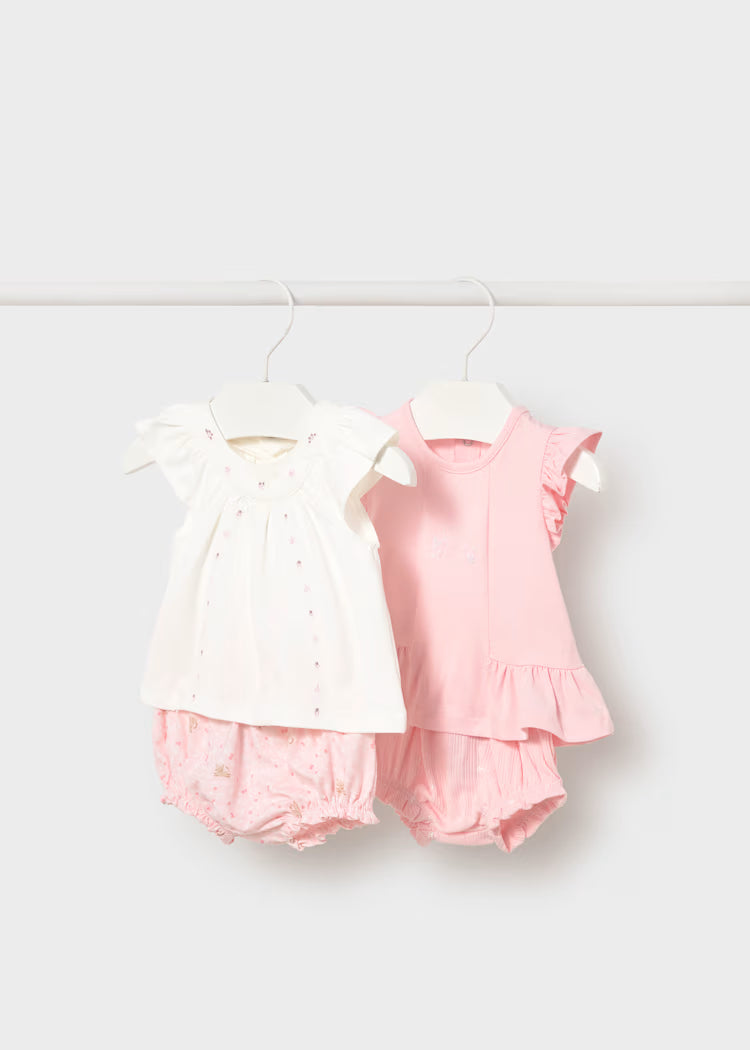 CONJUNTO 4 PIEZAS PARA RECIEN NACIDA