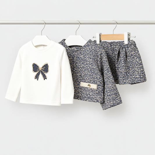 Conjunto 3 piezas lazo bebé