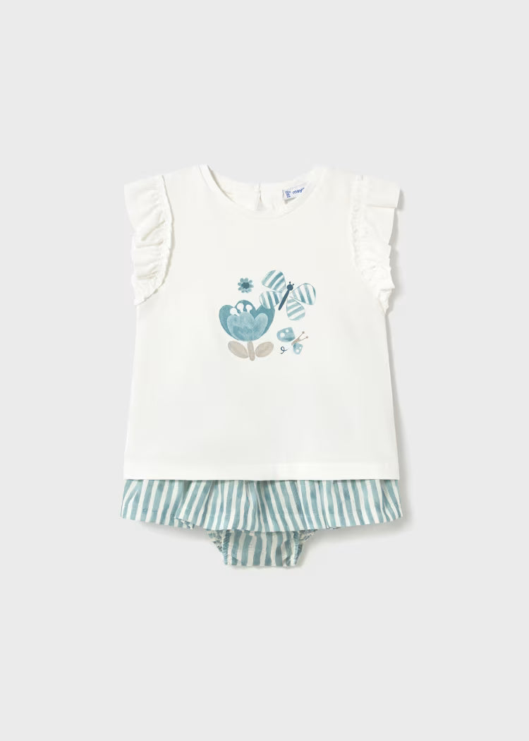 CONJUNTO FALDA Y CAMISETA MARIPOSA MAYORAL