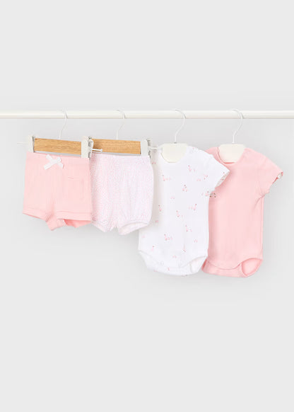 CONJUNTO 4 PIEZAS PARA RECIEN NACIDO