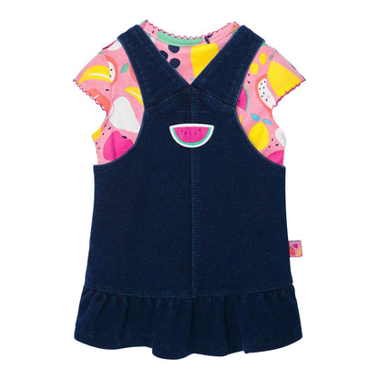 SET VESTIDO Y CAMISETA FRUTAL BOBOLI