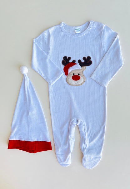 ENTERIZO NAVIDEÑO DE RENITO CON GORRO