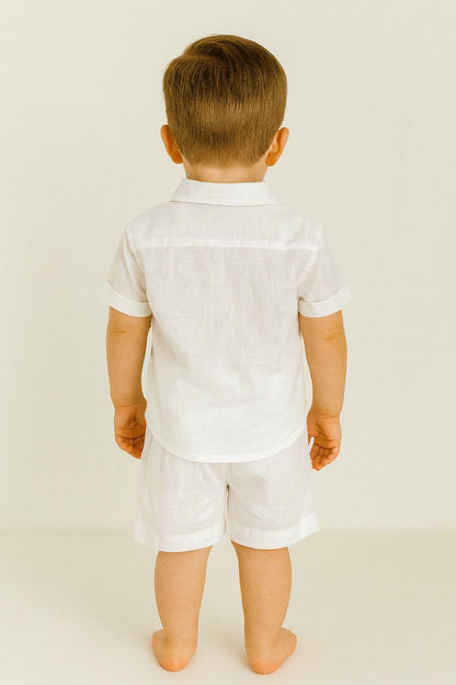 CONJUNTO ELEGANT LINO BLANCO