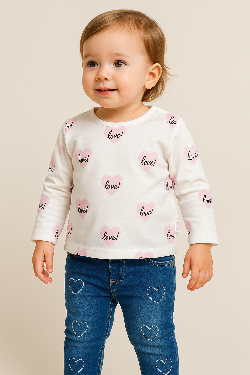 CONJUNTO DENIM CORAZONES