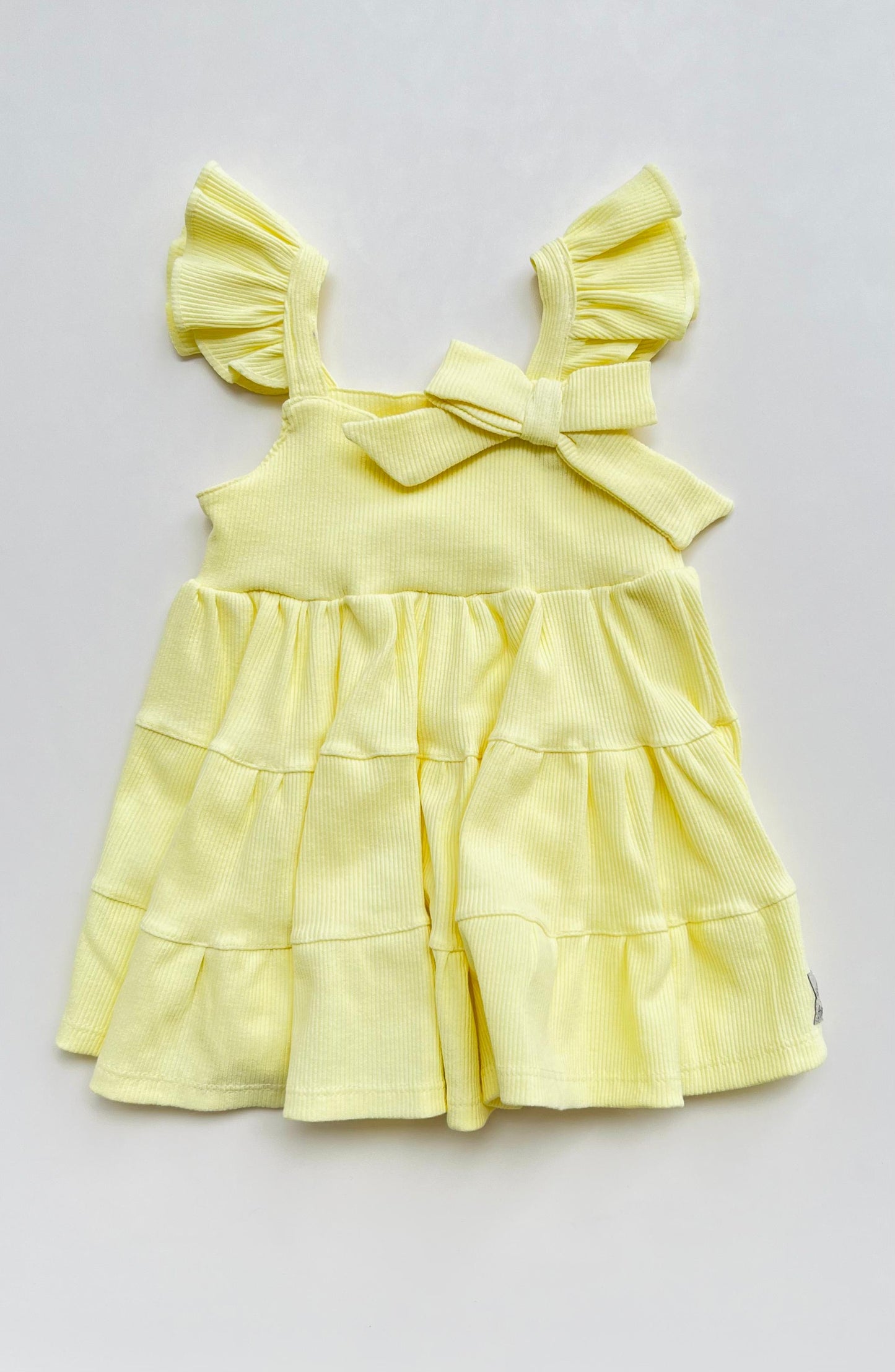 VESTIDO GOLAS LAZO AMARILLO