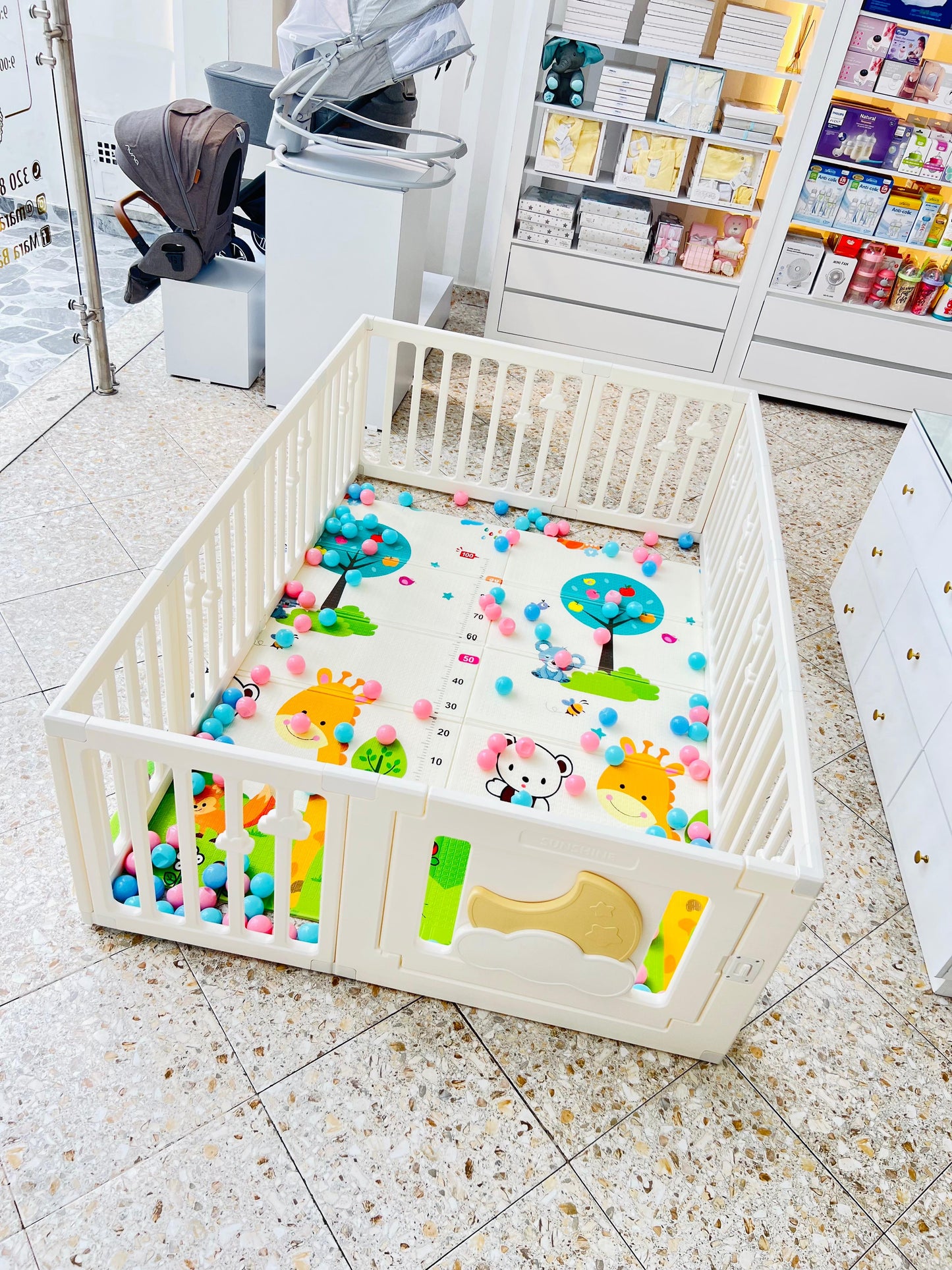 CORRAL DE JUEGOS NUBES MARFIL