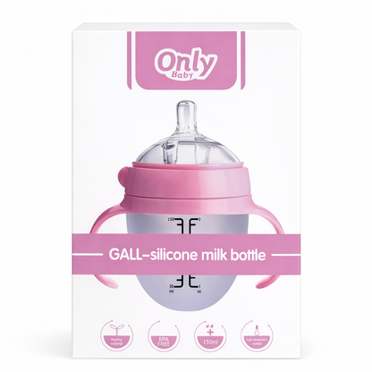 TETERO - BIBERON DE SILICONA ONLY BABY - 150ML - ROSADO