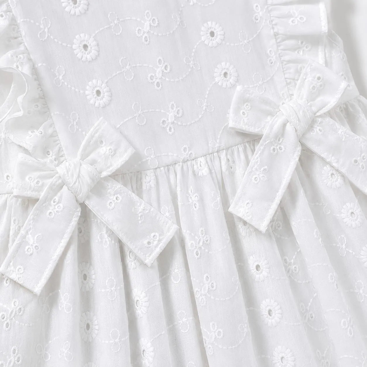 VESTIDO OJALILLO- BEBE FELIZ