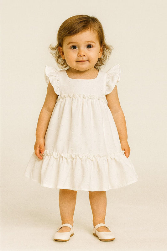 VESTIDO TEXTURIZADO CON MANGAS