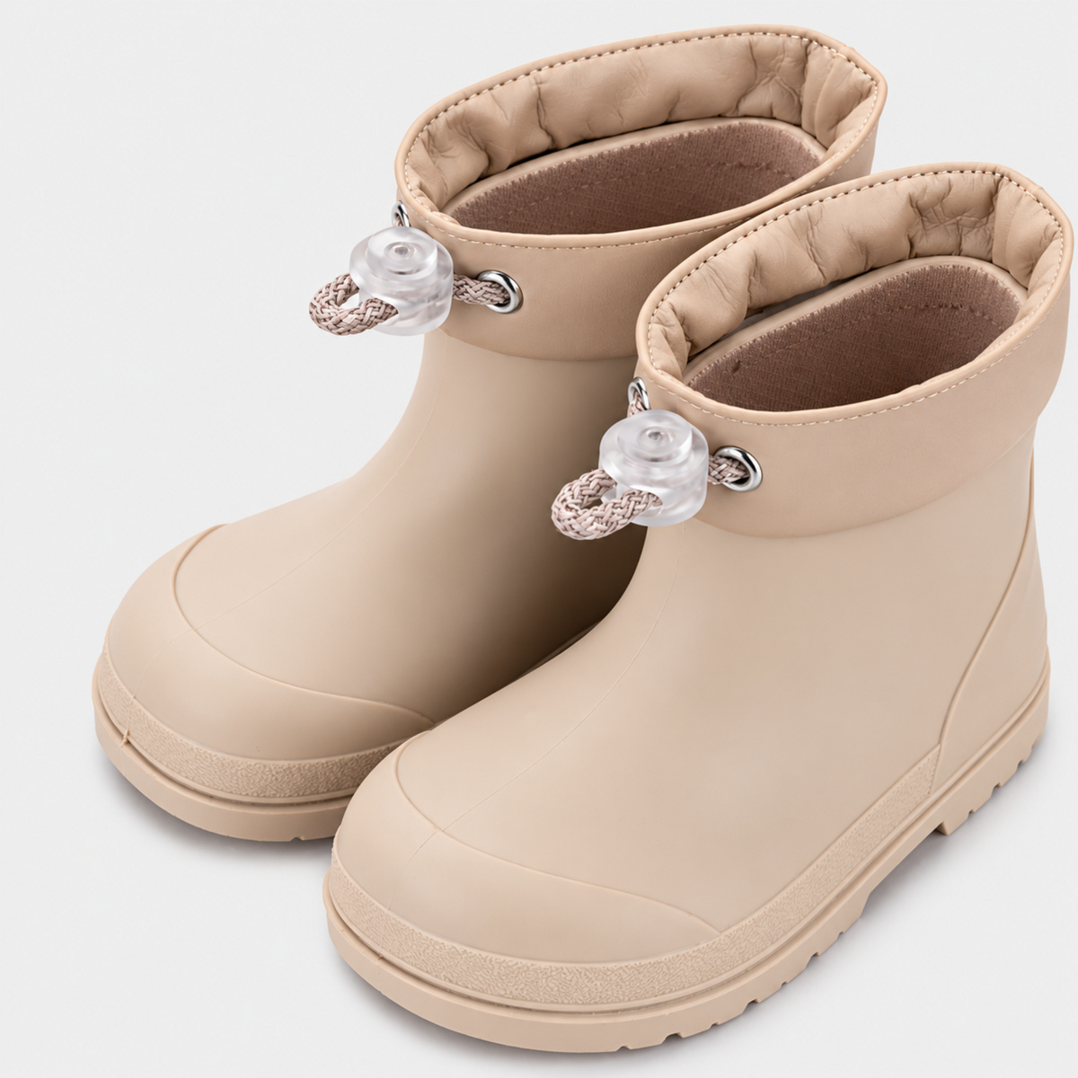 Vista superior de las botas Igor Mendi beige