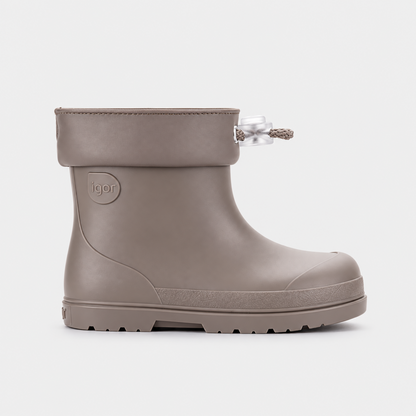 Perfil lateral de bota infantil Igor Mendi Taupe