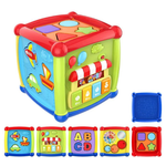 Cubo Didáctico Multifuncional 6 en 1 – Actividades Sensoriales, Musicales y de Aprendizaje