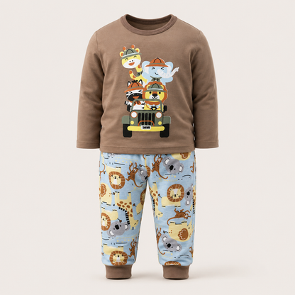 Conjunto Pijama 2 Piezas Bebé Niño Safari Adventure