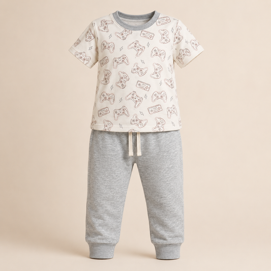 Conjunto Pijama 2 Piezas Bebé Niño Game Controller