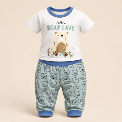 Conjunto Pijama 2 Piezas Bebé Niño Little Bear Cave