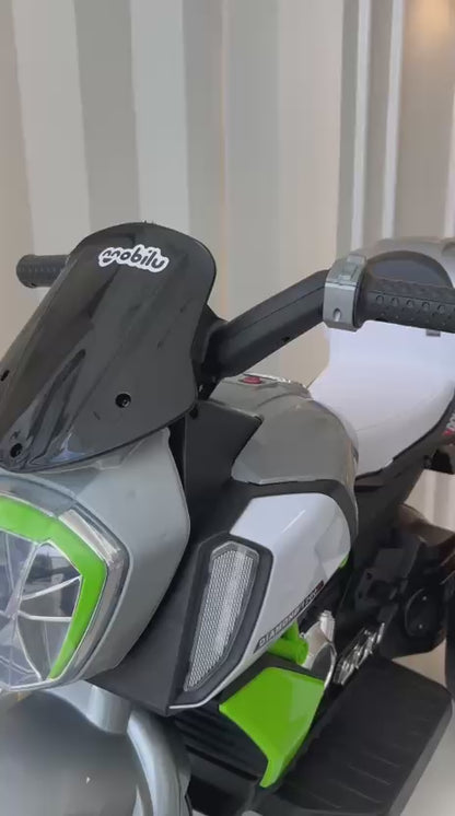 Moto eléctrica infantil Domany Verde