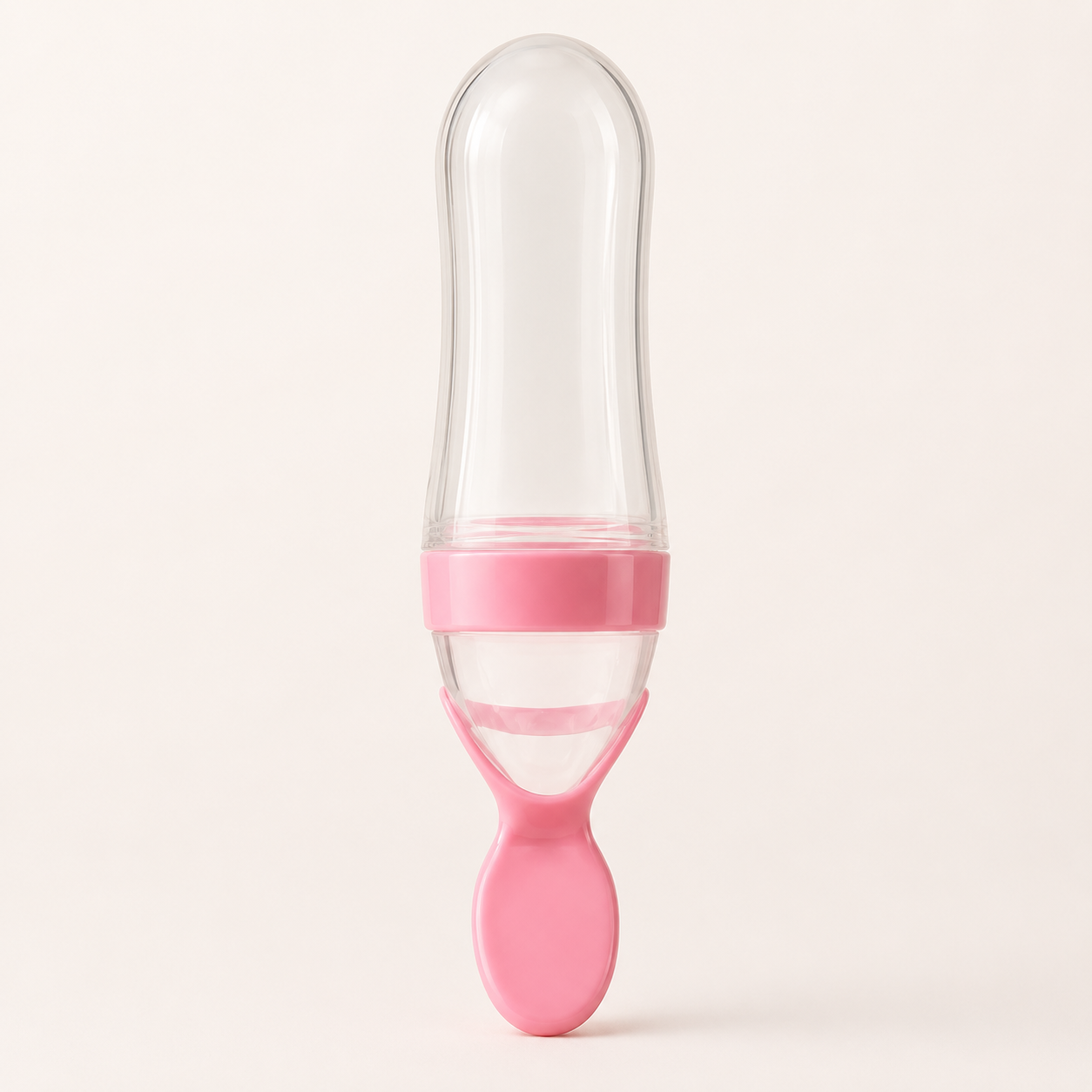 ⭕️Dispensador de Alimentos con Cuchara en Silicona para Bebés – Tetero Alimentador