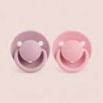 ⭕️CHUPON DE GOMA NATURAL MUNLOVE . 6M+ - LILA Y ROSA PALO