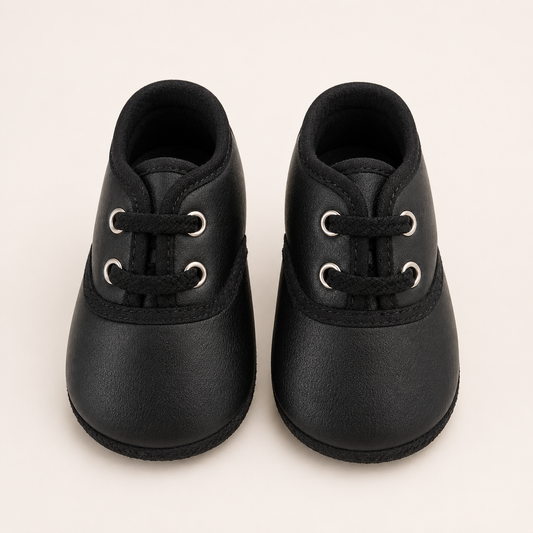 ⭕️Zapatos Bebé Oxford Negros Ultra Suaves — Talla 18