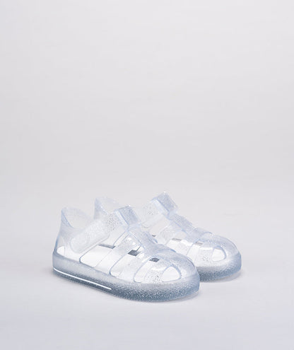 SANDALIAS IGOR STAR GLITTER TRANSPARENTE