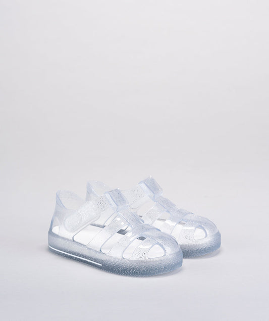 SANDALIAS IGOR STAR GLITTER TRANSPARENTE