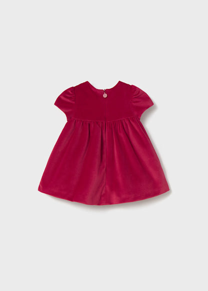 VESTIDO LUX TERCIOPELO ROJO EUROPEO MAYORAL